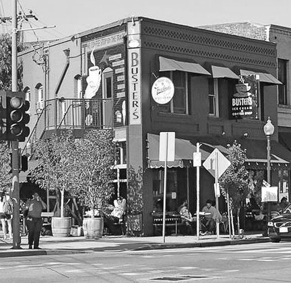 Buster's Ice Cream and Coffee Stop, South Pasadena, 1915